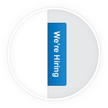 company hiring widget magnified